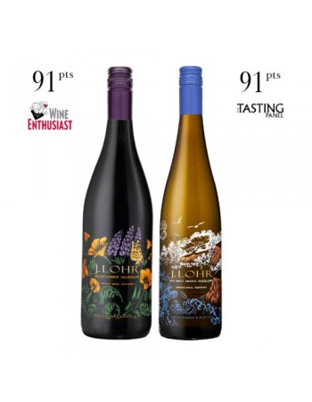 Buy 2 - JLohr Wildflower Valdiguie and Bay Mist White Riesling..