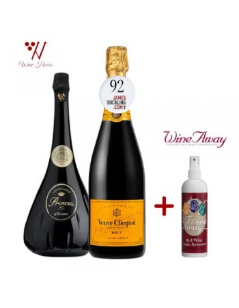 Bundle - De Venoge Cordon Bleu Brut & Veuve Clicquot Yellow Label Brut + Wi..