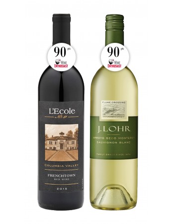 Mix Lovers Duo - 2020 J Lohr Flume Crossing Sauvignon Blanc - 2014 L'Ecole ..