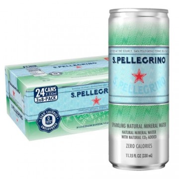 San Pellegrino Sparkling Natural Mineral Water 8 x 330ml