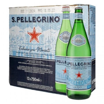 San Pellegrino Sparkling Natural Mineral Water 12 x 750ml